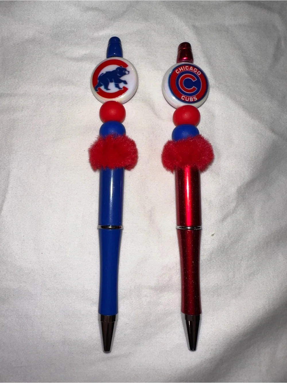 Chicago Cubs Red & Blue Novelty Pens - Team Logo Decorative Ballpoint